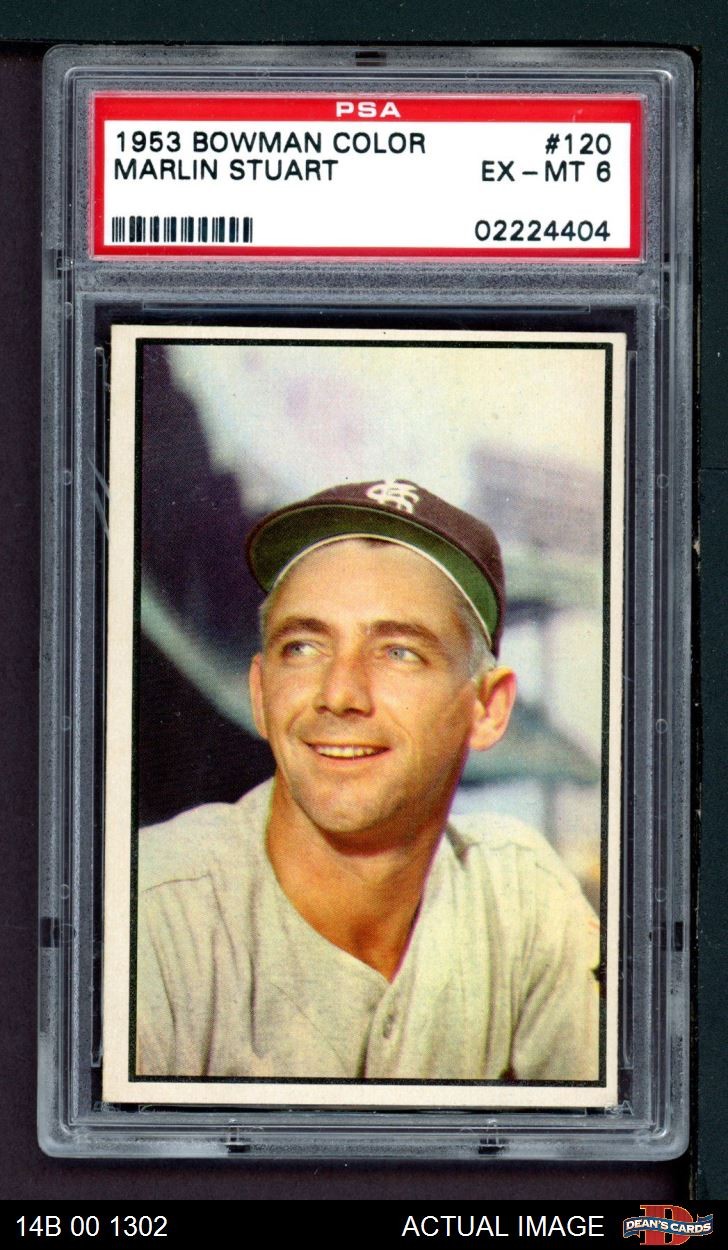 1953 Bowman #120 Marlin Stuart Browns PSA 6 - EX/MT