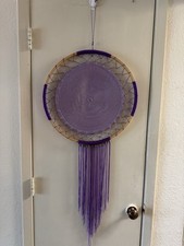 Purple Dream Catcher ,Hand Made , Without Feathers , 18inch L , 18inch W