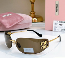 NEW Fashion SMU A51S Gold Brown Len Women Sunglasses 75-14-110