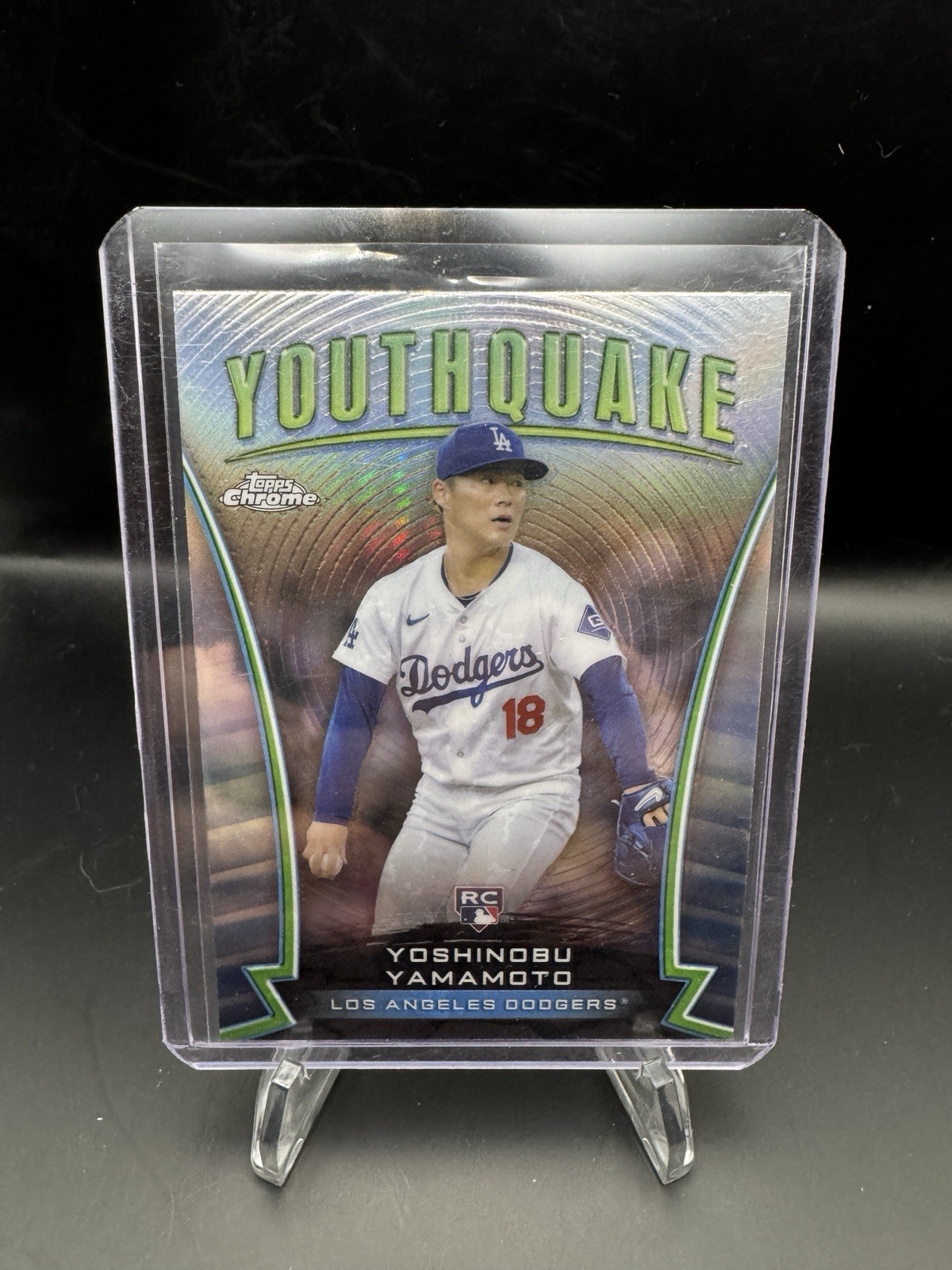 2024 Topps Chrome Update Series - Youthquake Yoshinobu Yamamoto #YQ-53 (RC)