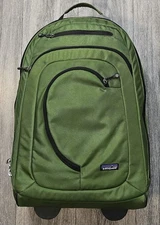 Patagonia Wheelie MLC Carry On Wheeled ROLLING Backpack Luggage Green 22X14X9