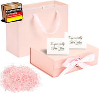 Geschenkbox Set 23X17X7Cm Mit Deckel Und Karten FüR Hochzeiten Geburtstage
