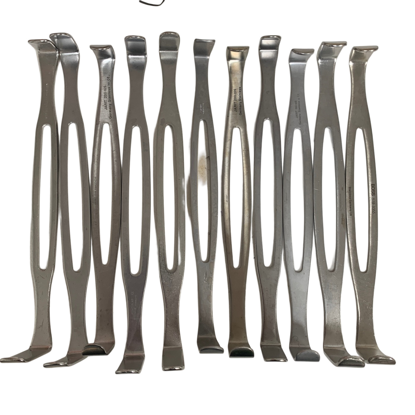 Surgical LOT OF 11 Double-Ended Army Retractor Instrument Assorted German brands