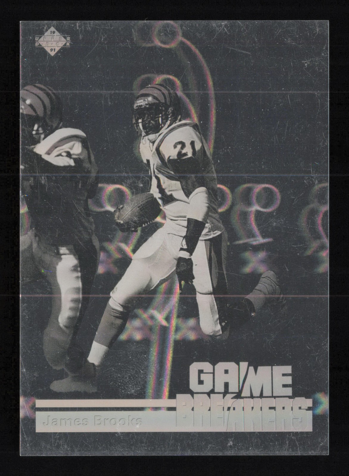 James Brooks 1991 Upper Deck #GB8 Game Breakers Cincinnati Bengals