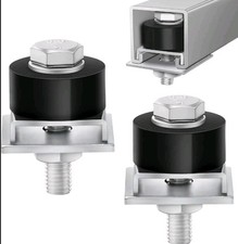 Trolley Roller Wheels Limit Trolley Assembly Positioning for Unistrut Strut 2 Pk