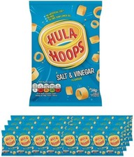 32 Pack Hula Hoops Salt & Vinegar Crisps 34g x 32 Packs - The Bottle Club