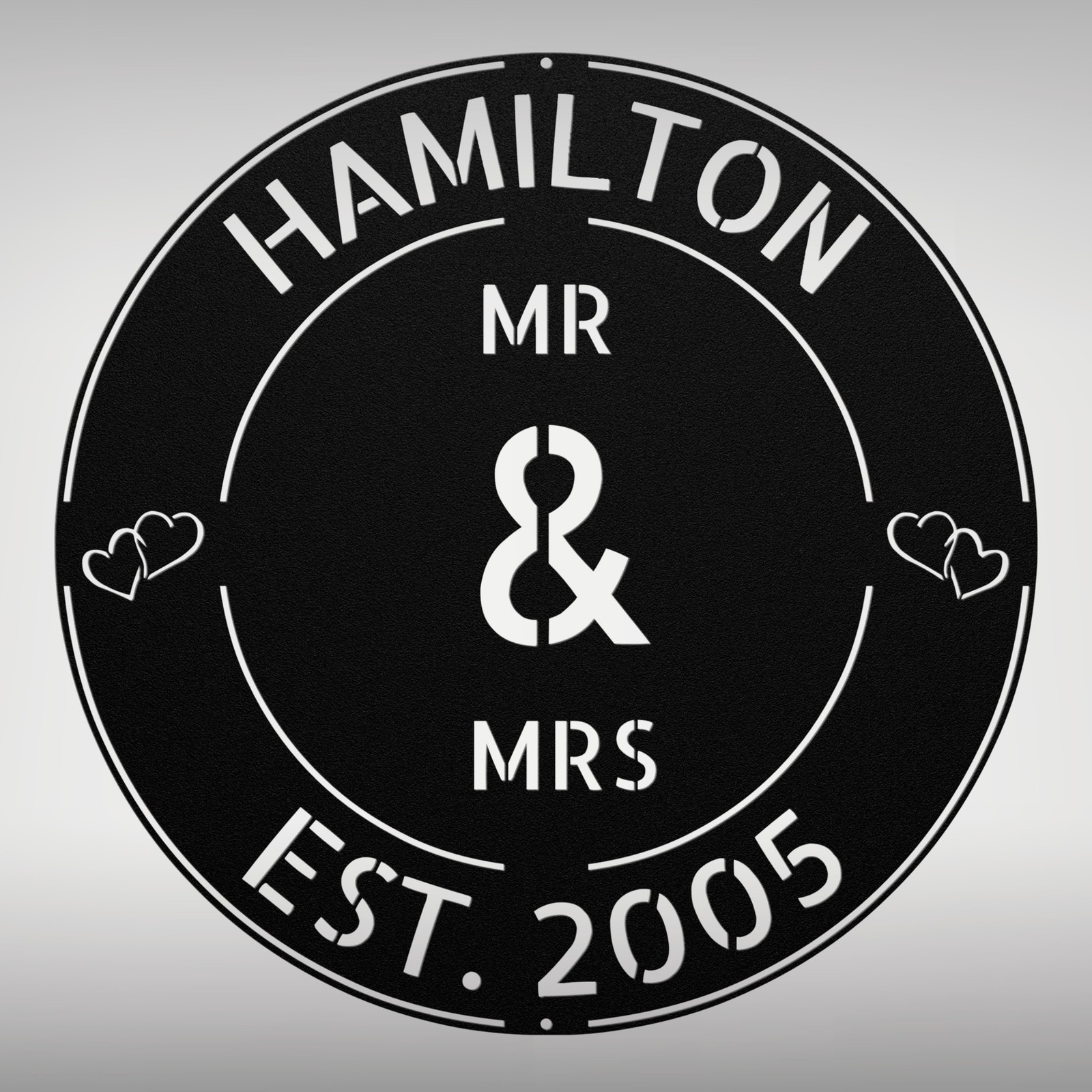 Personalized Mr and Mrs Metal Sign Custom Wedding Decor Perfect Gift for Couples