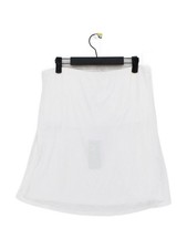 Baukjen Women's Mini Skirt L White Viscose with Elastane Short Mini
