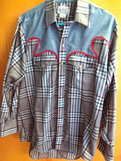 Vintage Men's Tru-West Rockmount Ranch Wear Pearl Snap Custom Fit Shirt- 16/32