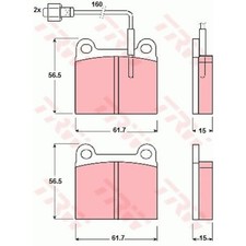 Plaquette de frein Talbot HORIZON