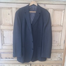 Boss Unstructured 3 Button Blazer Made In Germany Brown/Black Tweed 44 Long