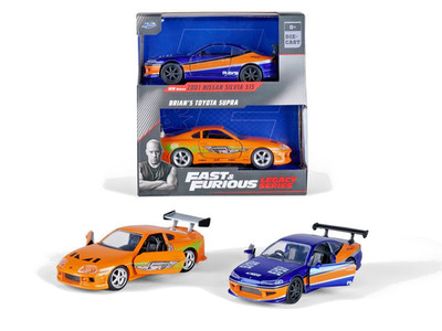 Jada Fast & Furious Legacy Toyota Supra + Nissan Silvia S15 1:32 Neu OVP