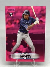 Chandler Simpson 2025 Stadium Club Pink Foil #103 RC Tampa Bay Rays
