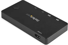 2 Port USB C KVM Switch - USB Type C Desktop Mini KVM Switch with Cables