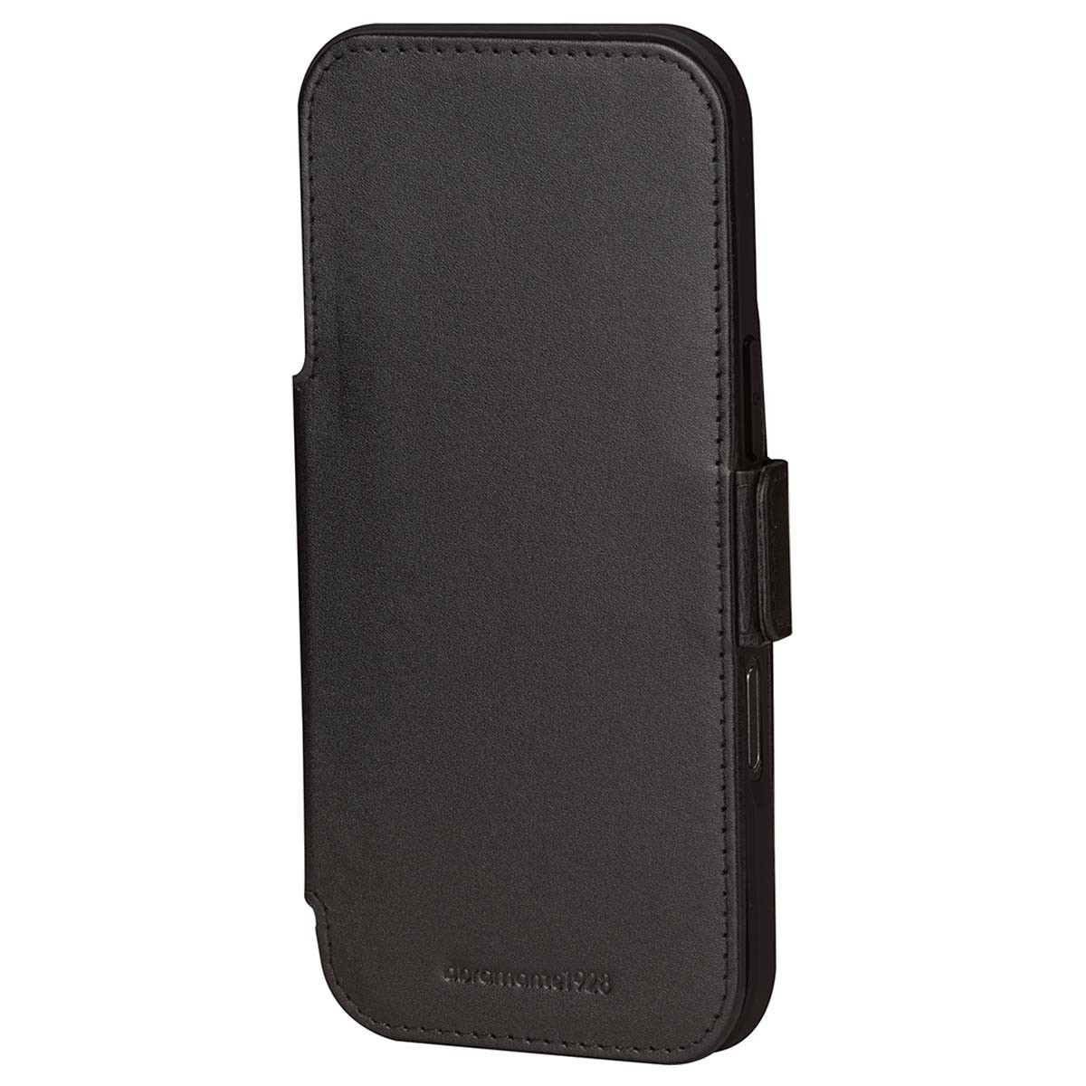 Étui iPhone 17 Pro Max Dbramante1928 Copenhagen en cuir véritable noir slim