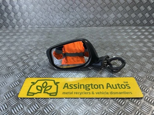 2008-13 Honda Jazz MK2 Nearside Passenger Powerfold Wing Mirror BLACK