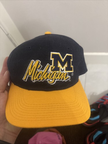 the game vintage hat snapback michigan university