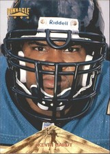 1996 Pinnacle #165 Kevin Hardy RC Rookie Card. rookie card picture