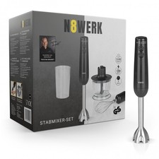Stabmixer P&uuml;rierstab Mixer Handmixer Edelstahl Set Zubeh&ouml;r Zerkleinerer N8WERK