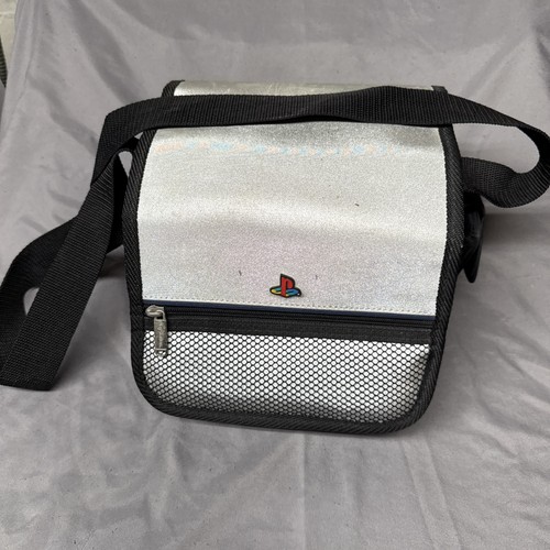 PS1 Slim Console Bag PlayStation 1 Silver Travel Carry Case With Strap