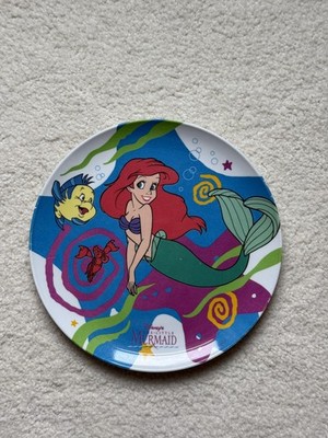 90 s Disney The Little Mermaid Vintage Melamine Plate GUC Zak designs