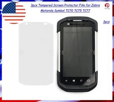 3pcs Tempered Screen Protector Film for Zebra Symbol TC70 TC75 TC77 US
