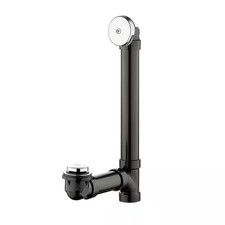 Easy Touch 1-1/2 In. Schedule 40 Black ABS Pipe Bath Waste and Overflow Drain in