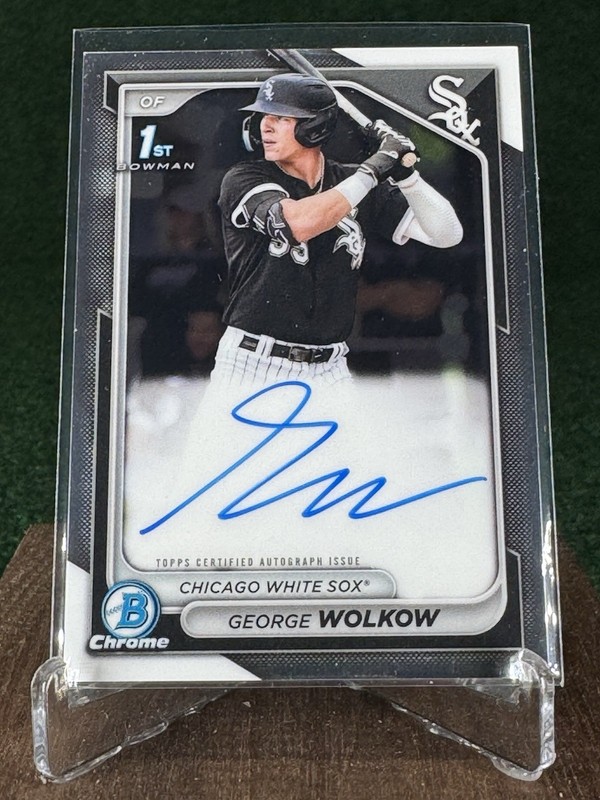 2024 Bowman Chrome George Wolkow 1st Bowman Prospect Auto - Chicago White Sox