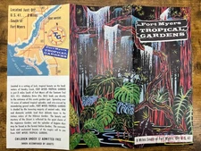 1950s Fort Myers Tropical Gardens Brochure Map Florida Hendry Creek History