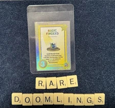 Doomlings - Magic Fingers TOY 32/31 - NFI Nightflower Island Hidden Rare Foil NM