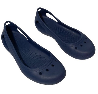 Crocs Kadee As Ballet Flats 6w Womens Black Slip-On Round Toe Comfort School