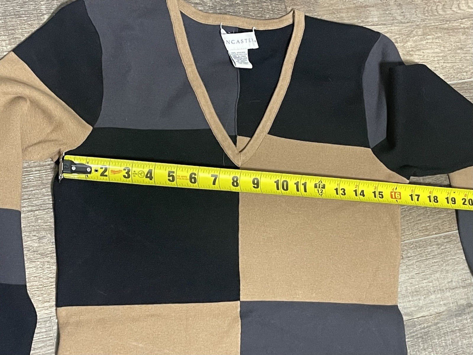 DONCASTERWomen’s Patchwork Neutral Colorblock Swe… - image 5