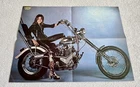 SUZI QUATRO 1973 Chopper MC Swedish Poster Music Magazine 1970s Vintage
