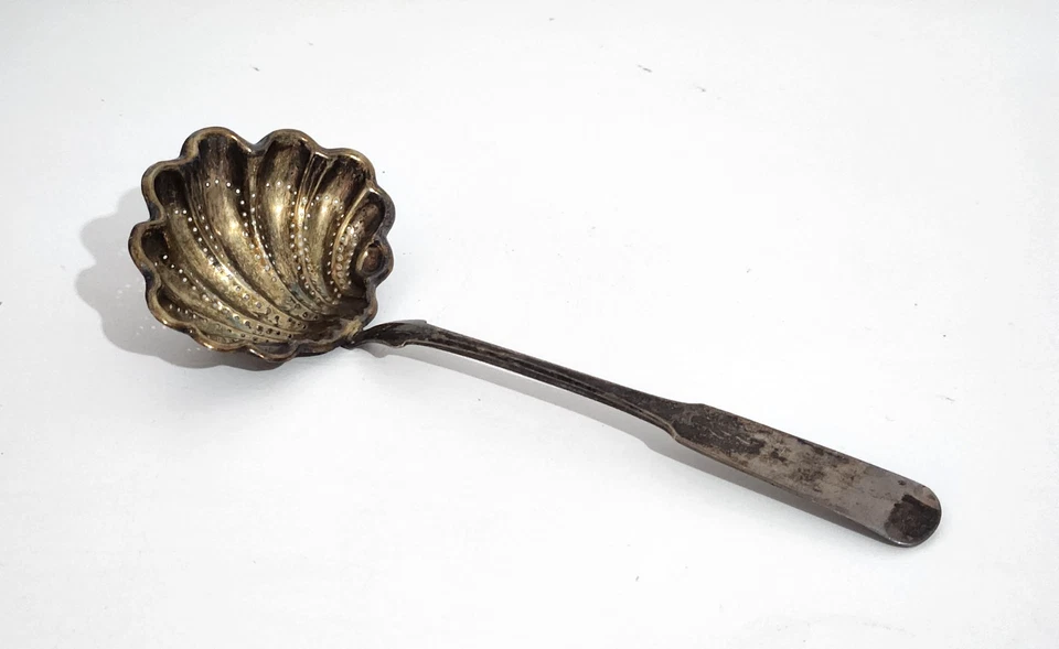 Raro cucharón de plata ruso 84 Yosef Shoshansky fabricante judío Foto 3 de 4