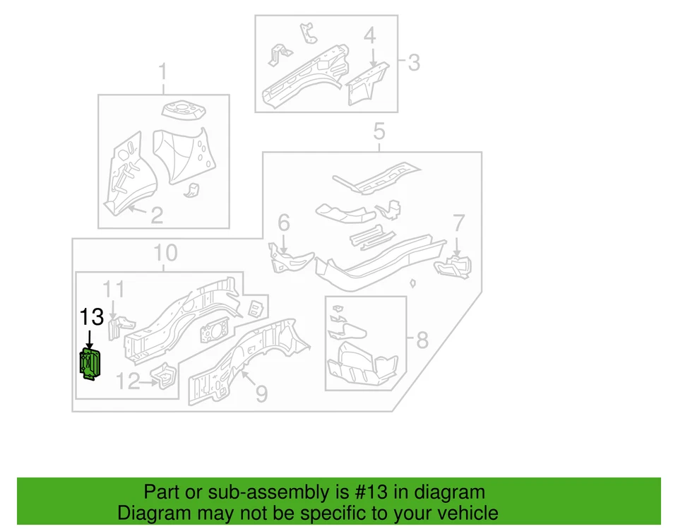 05-17 SOPORTE BARRA PARACHOQUES DELANTERO LADO CONDUCTOR, NUEVA PIEZA ORIGINAL OEM, P/N 21990136 Foto 4 de 4