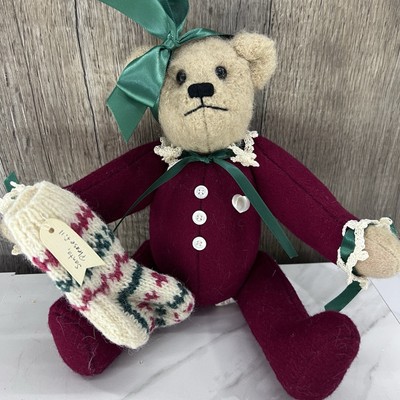 RARE Chris Lang Bear #12/15 Footed PJs Jointed Artist Note Hand Written