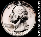 1951 Washington Quarter- Silver Lustrous Choice Gem Proof  #i4347