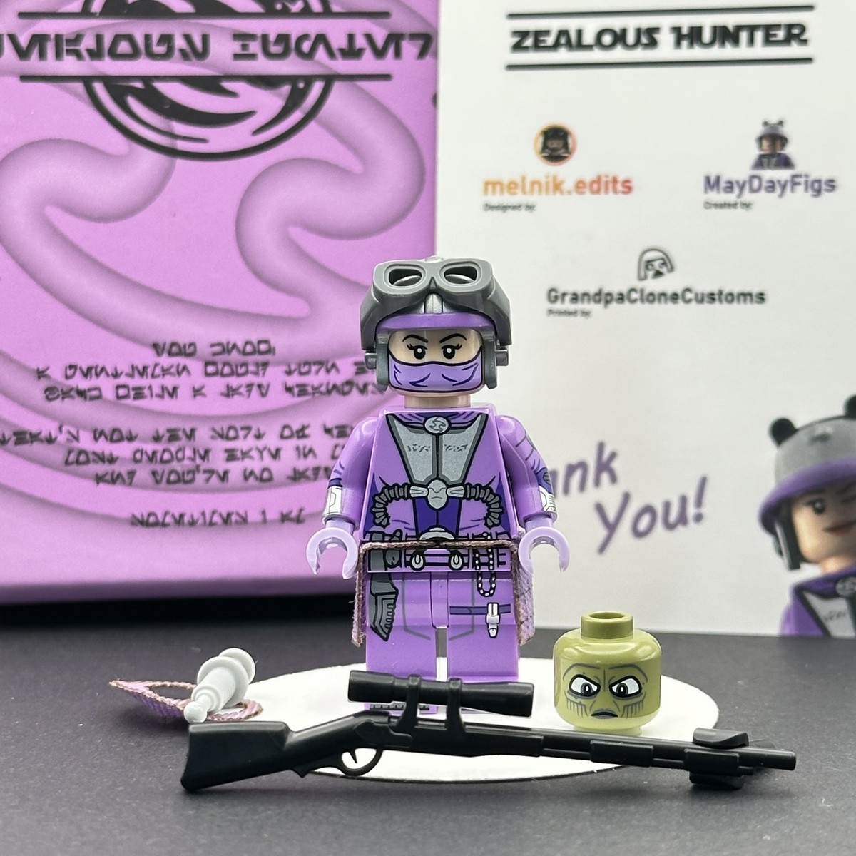 LEGO Star Wars MayDayFigs Zealous Hunter V2 Zam Wessel GCC Pad
