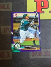 2018 Bowman Baseball Base Purple Khris Davis /250
