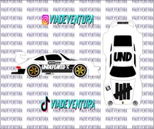 Undefeated 1/64 Porsche RWB WHITE TONER Universal Waterslide Decal for Hot