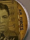 VTG ORIG 1940'S WWII EMPLOYEE WORKWEAR BADGE / PIN BACK FOR US HAMILTON AIR BASE — photo 2