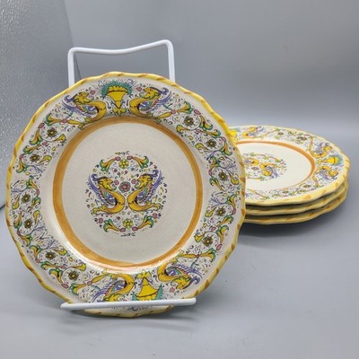 Set (4) Moma Italy Salad Plates Ceramiche Antigianali Lavorate a Mano 7.75'' NEW