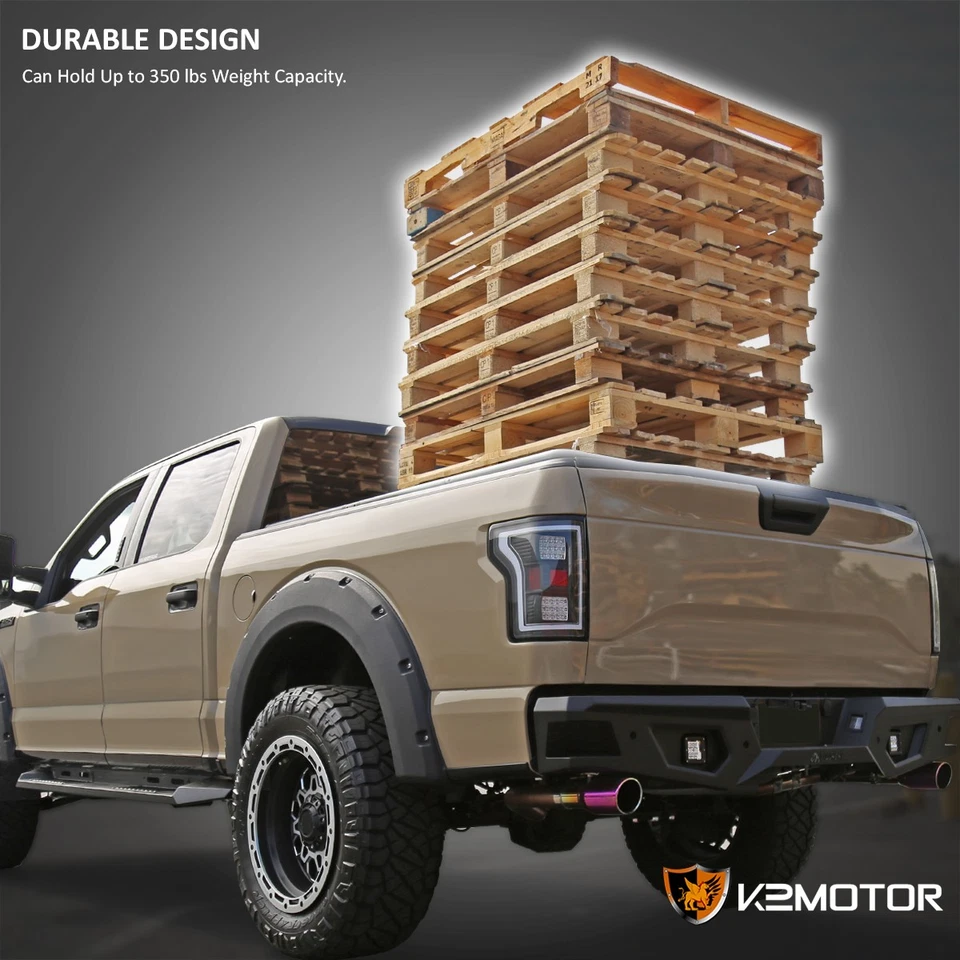 Fits 2016-2021 Nissan Titan XD 5.5'/5'6" Short Bed Hard Quad Fold Tonneau Cover Foto 4 de 4