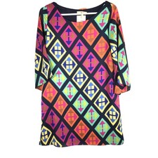 Womens Boho Dress Size Small Colorful Hippie Bell Sleeves NWT