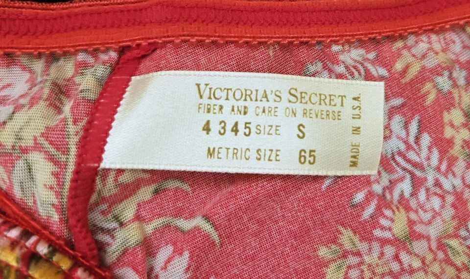 Vintage Victoria's Secret Asian Floral Second Skin Satin High-Leg Bikini Panty S - Image 3 of 3