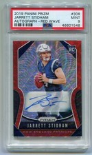 2019 Jarrett Stidham Prizm Red Wave Auto RC # 111/149 PSA 9 POP 9