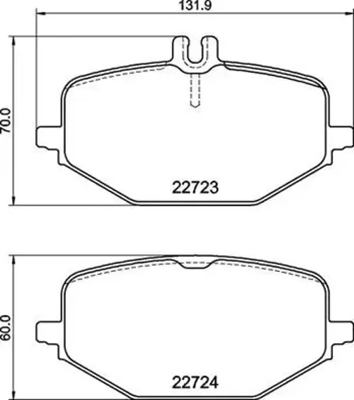 Brake pads P 50 168 BREMBO for MERCEDES-BENZ GLE GLS GLE Coupe