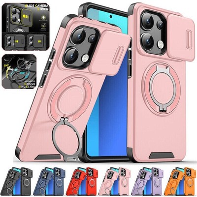 For Xiaomi 17 15T 14T Pro Redmi Note 14 15 Shockproof Ring Stand Case Lens Cover