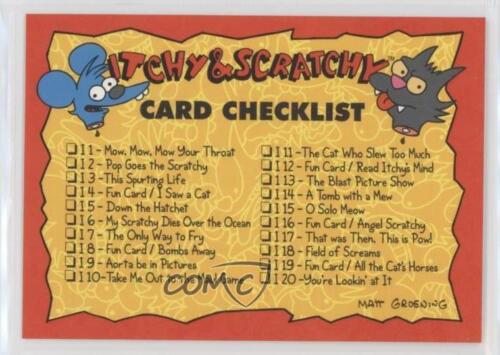 1994 SkyBox Bongo Comics Simpsons Series 2 Itchy & Scratchy Checklist #I20 0en0 - Picture 1 of 3