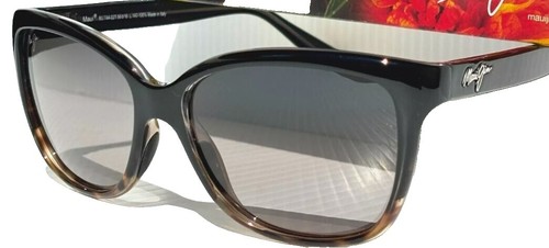 Maui Jim 288 Breakers Sunglasses Black Mirrored Lens Green  display picture 2
